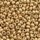 Miyuki seed beads 8/0 - Duracoat galvanized champagne gold 8-4204